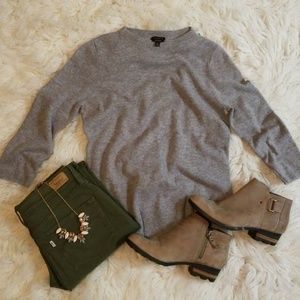 100% Grey Cashmere Sweater (Current)